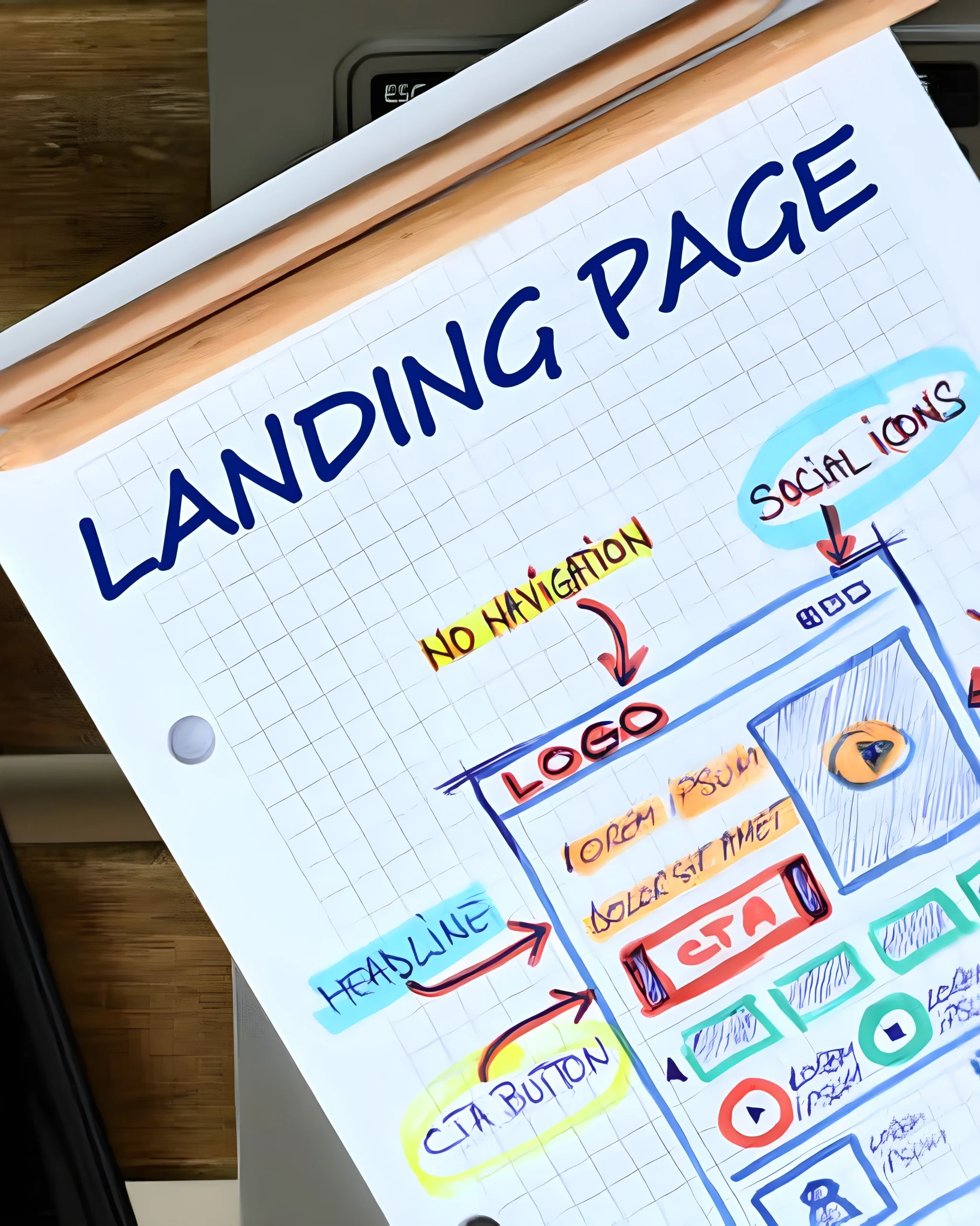 Professional landing page design service for businesses – website development