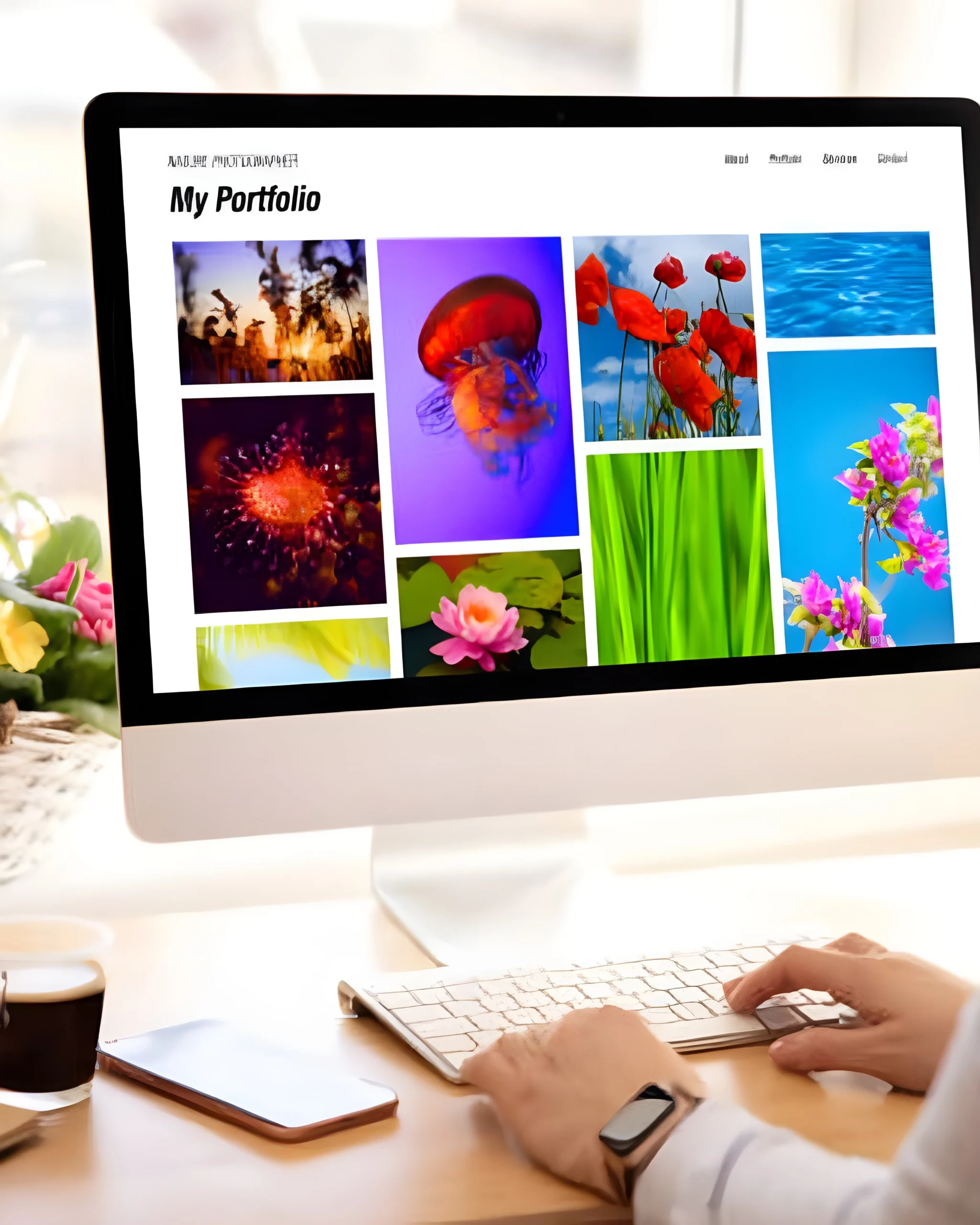 Professional portfolio website design service – website development